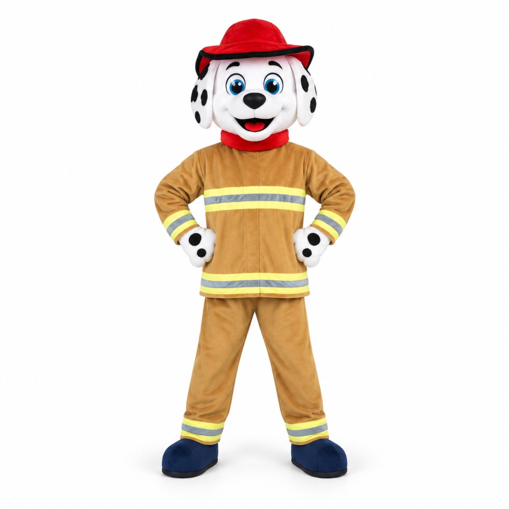 Professional Lightweight Fire Dog Mascot Costume