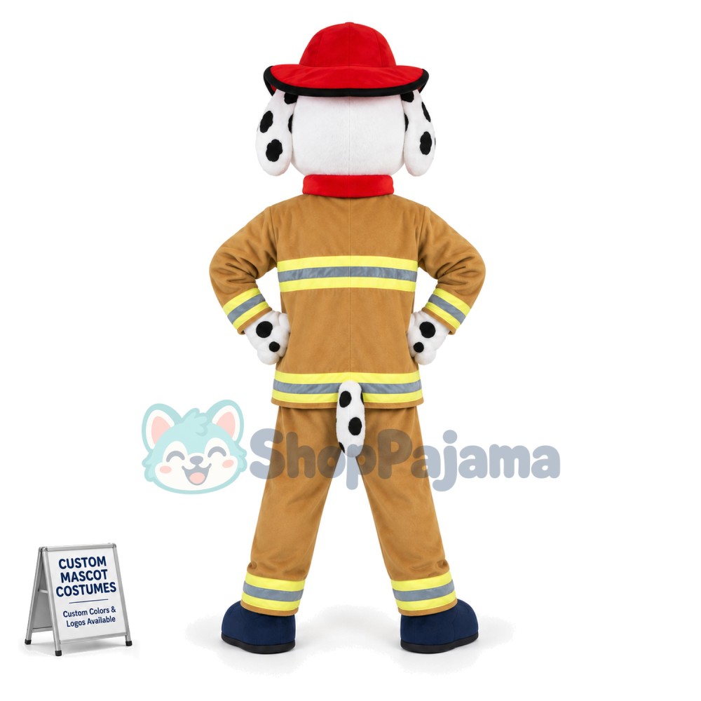 Professional Lightweight Fire Dog Mascot Costume