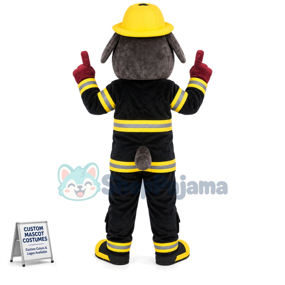 Professional Fire Bulldog Mascot Costume