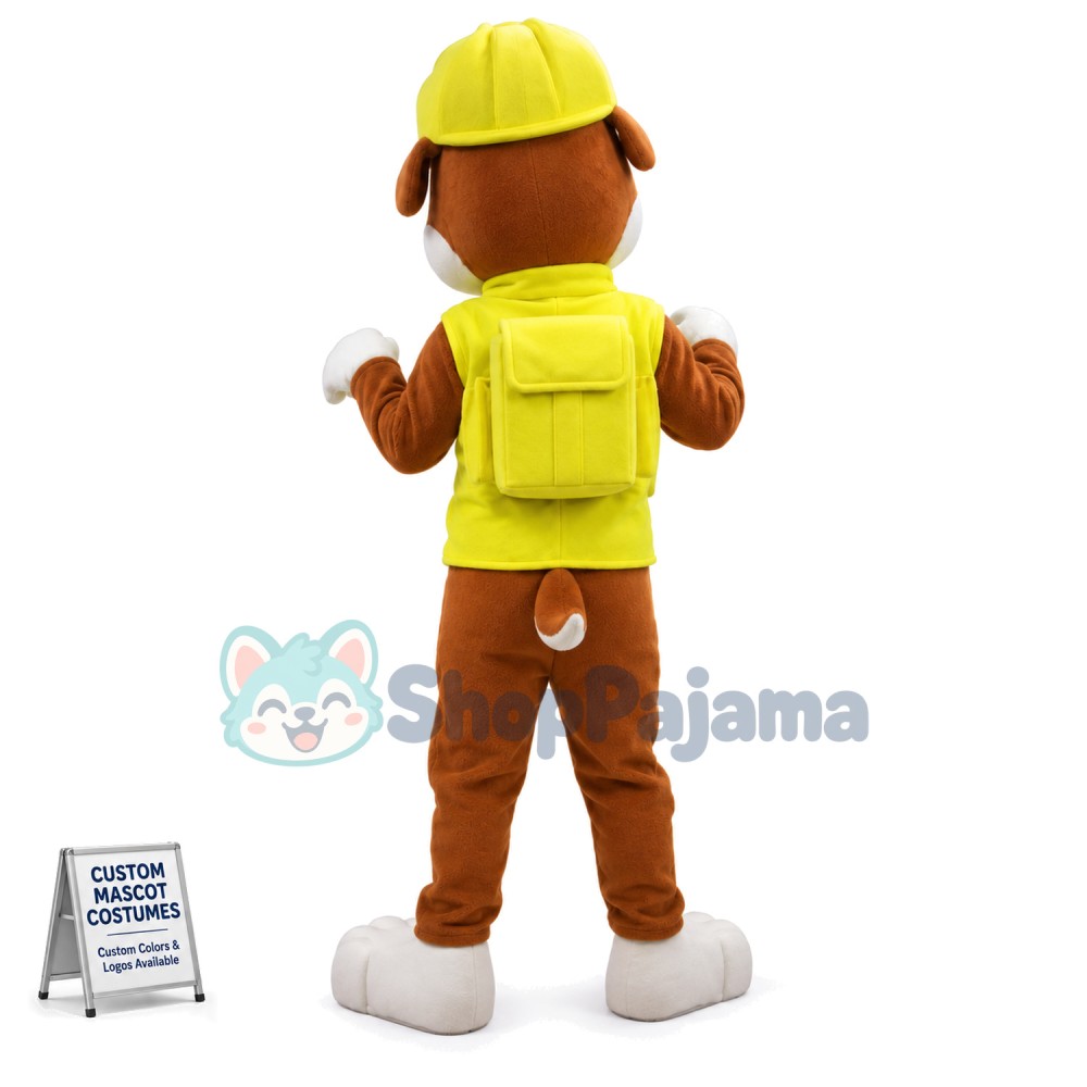 Happy Paw Patrol Rubble Dog Mascot Costume