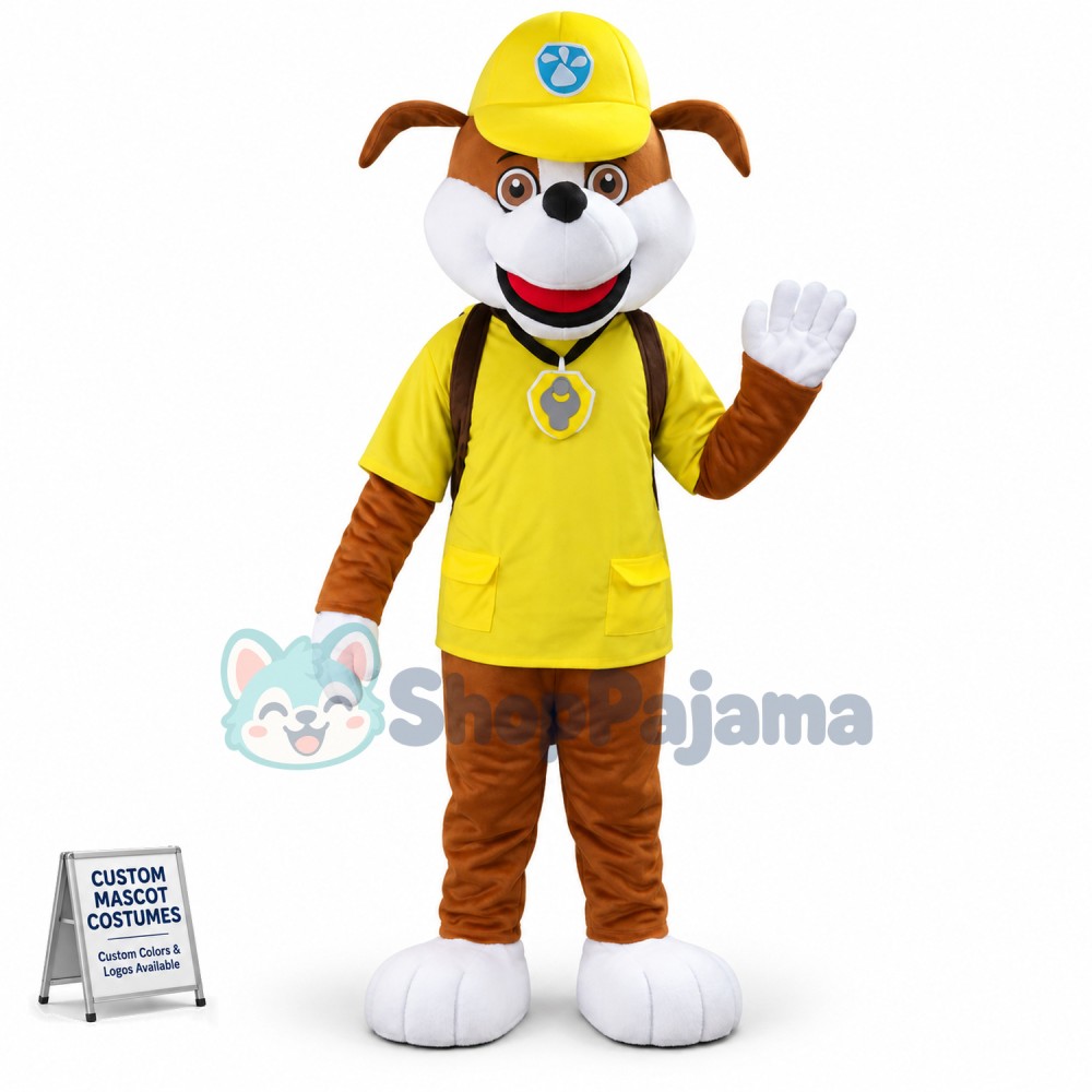 Rubble Dog Paw Patrol Mascot Costume