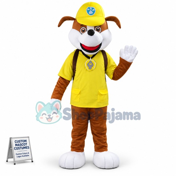 Rubble Dog Paw Patrol Mascot Costume