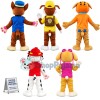 Paw Patrol - CHASE, MARSHALL, RUBBLE ,SKYE, ROCKY & ZUMA Mascot Costume