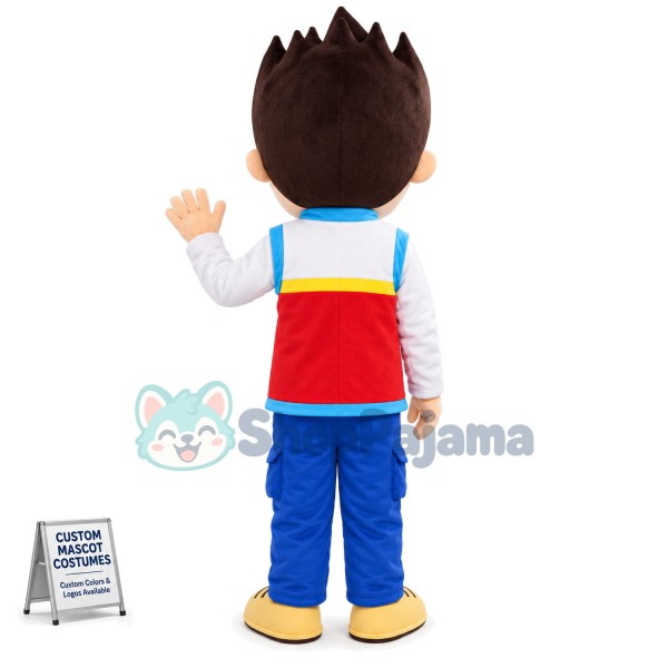 Paw Patrol Ryder Cartoon Mascot Costume