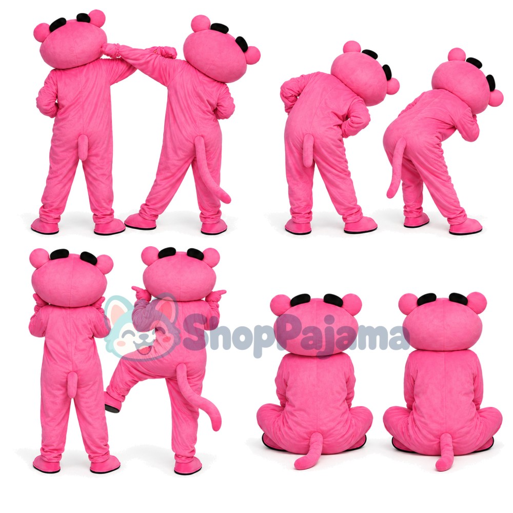 Pink Panther Mascot Costume