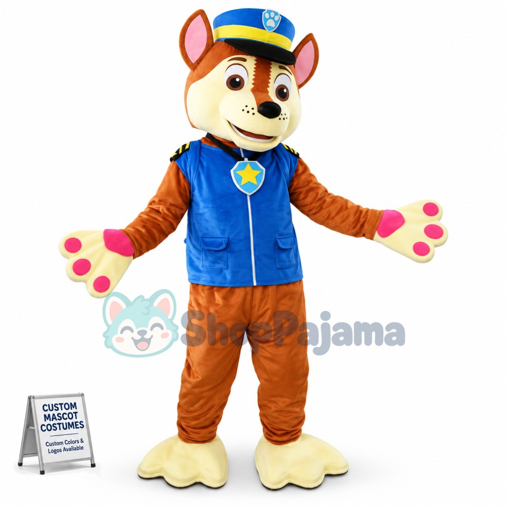 Paw Patrol Chase Cartoon Mascot Costume