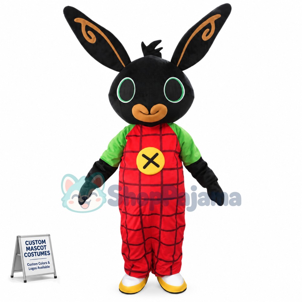 Bing Black Rabbit Mascot Costume