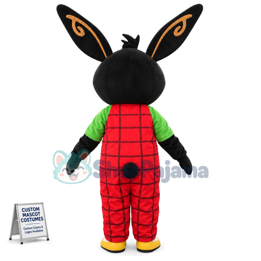 Bing Black Rabbit Mascot Costume