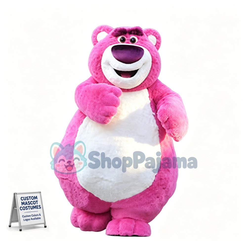 Lovely Pink Bear Mascot Costume
