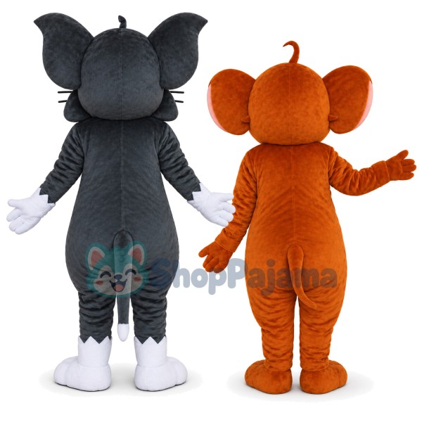 Jerry Mouse & Tom Cat costume Cartoon Mascot Costume