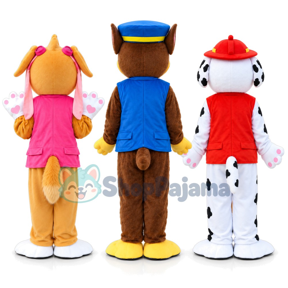 Paw Patrol Chase Marshall Skye Mascot Costume