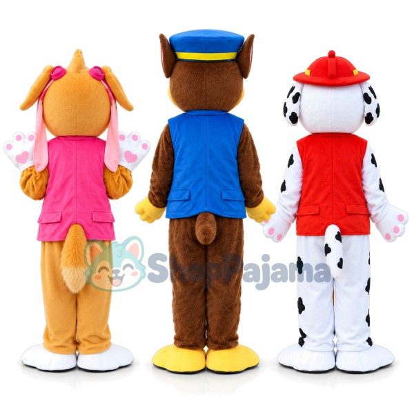 Paw Patrol Chase Marshall Skye Mascot Costume