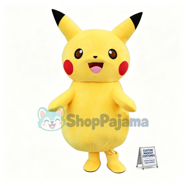 Cute Pikachu Mascot Costume