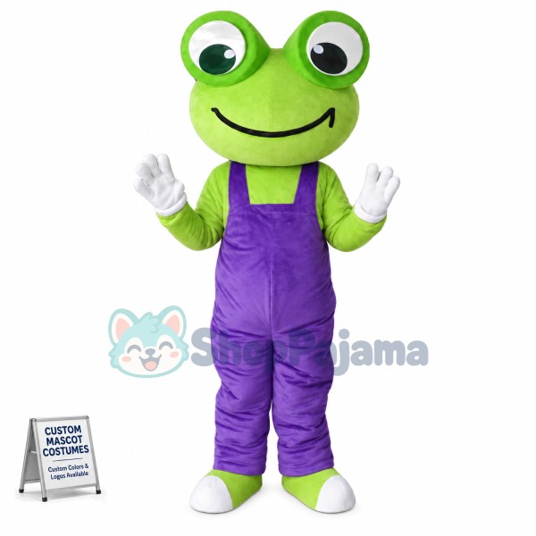 Superb Cute Frog Mascot Costume
