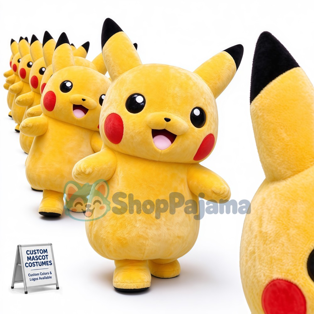 Cute Pikachu Cosplay Halloween Costume