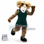 Strong Ram Playing Football Mascot Costume