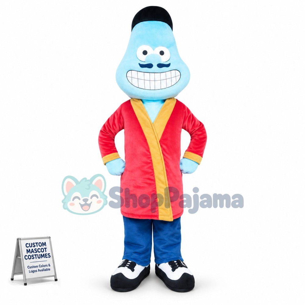 Bearded Doll With Nightgown Mascot Costume