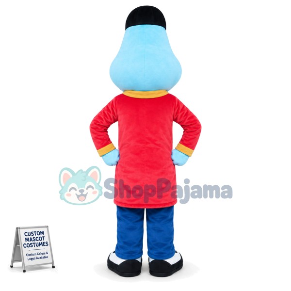 Bearded Doll With Nightgown Mascot Costume