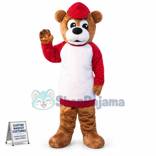 Warm Bear In The Long Shirt Mascot Costume