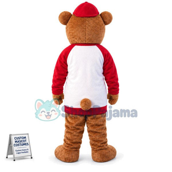 Warm Bear In The Long Shirt Mascot Costume