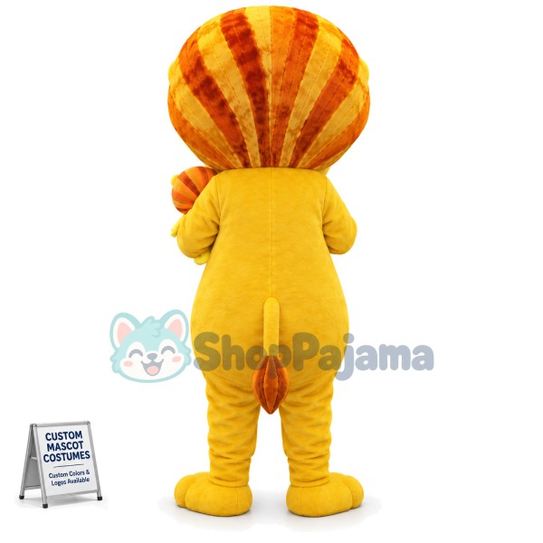 Cautious Lioness Mascot Costume