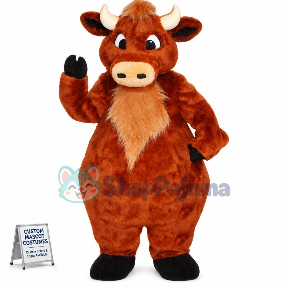 Vigorous Power Buffalo Mascot Costume