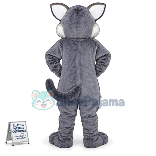 Vivid Gray Tom Cat Mascot Costume for Adult