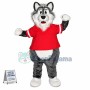 Active Player Gray Wolf Mascot Costume