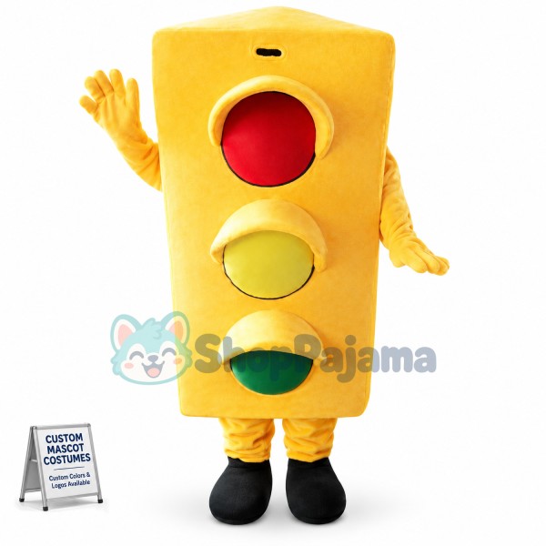 Traffic Lights Mascot Costume Cartoon