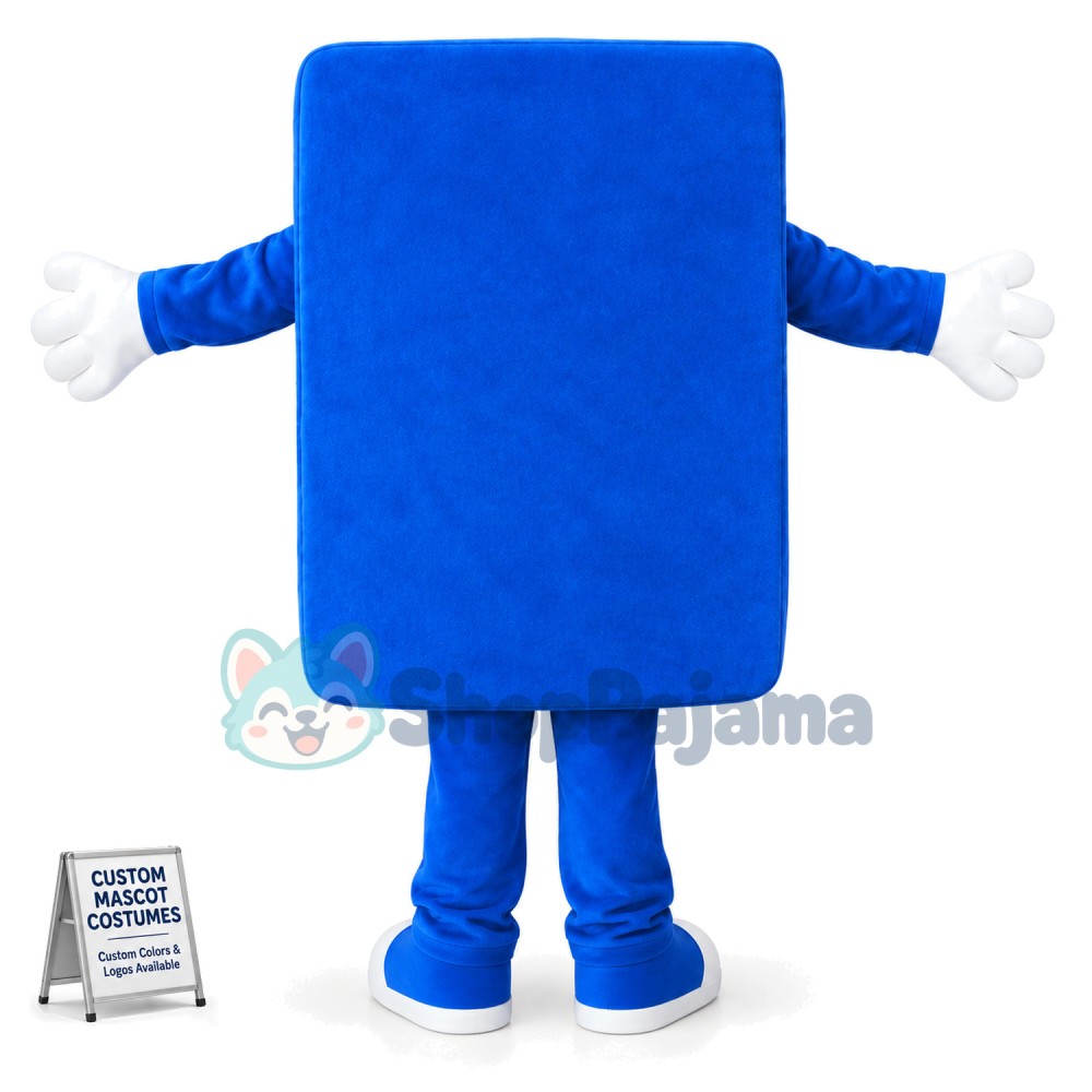 Blue Plastic Mould Mascot Costume