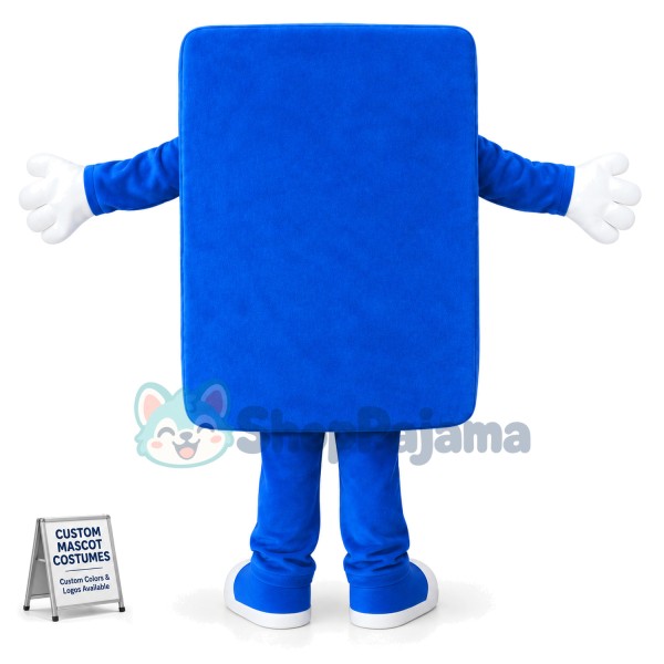 Blue Plastic Mould Mascot Costume