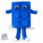 Blue Plastic Mould Mascot Costume