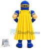 Blue Muscle Spartan Mascot Costume