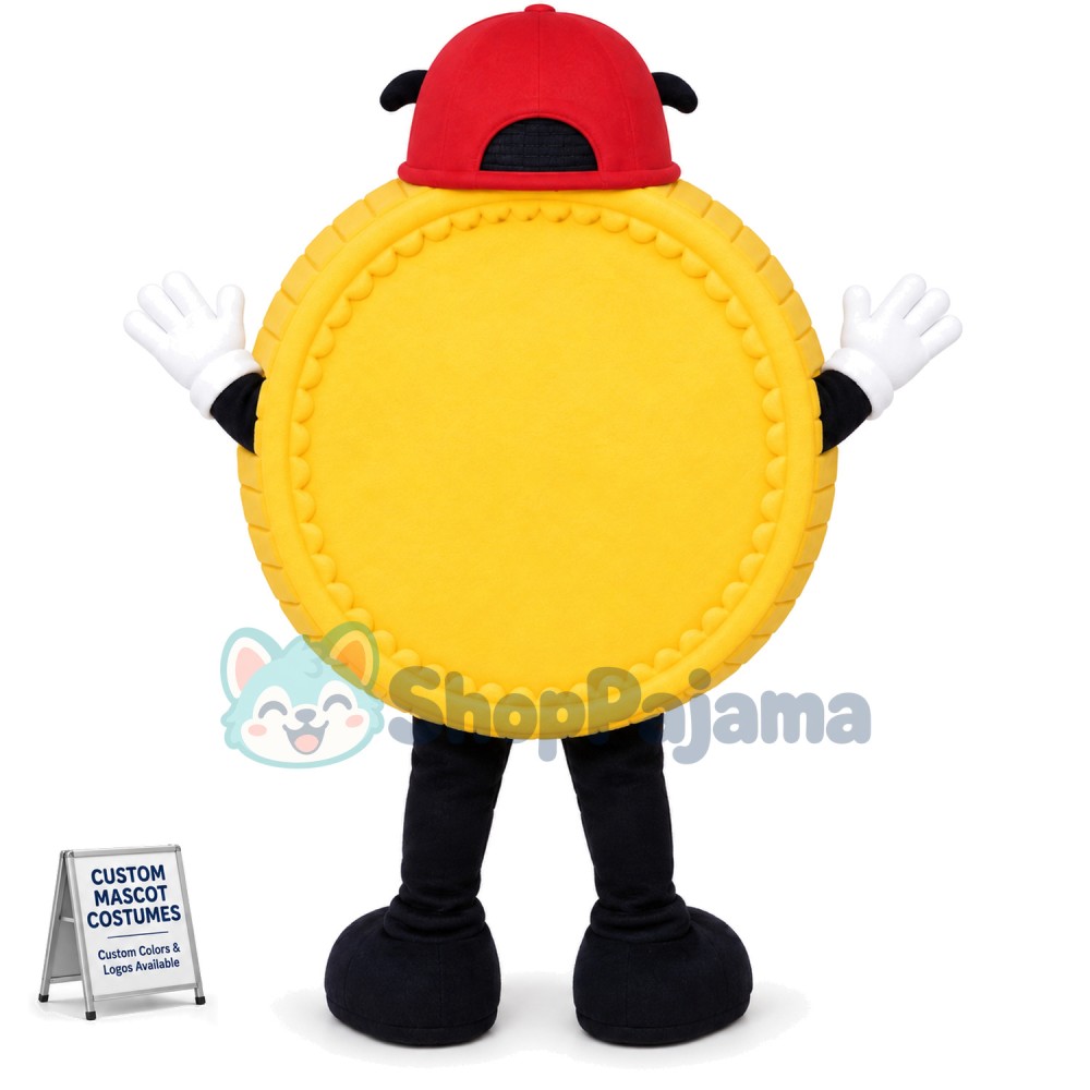 Sunglasses Dollar Coin Mascot Costume