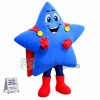Blue Star In The Boots Mascot Cartoon Costume