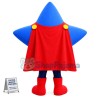 Blue Star In The Boots Mascot Cartoon Costume