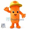 Ham Sausage With Sun Hat Mascot Costume