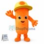 Ham Sausage With Sun Hat Mascot Costume