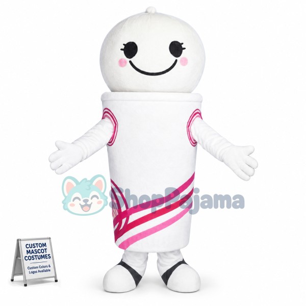 Olympic Games White Torch Mascot Costume