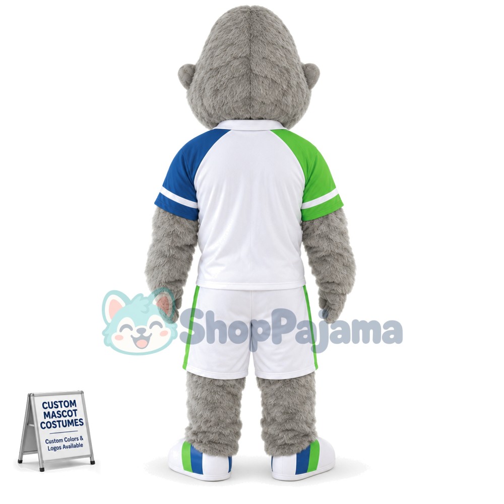 Grey Apes In The Sport Set Mascot Costume