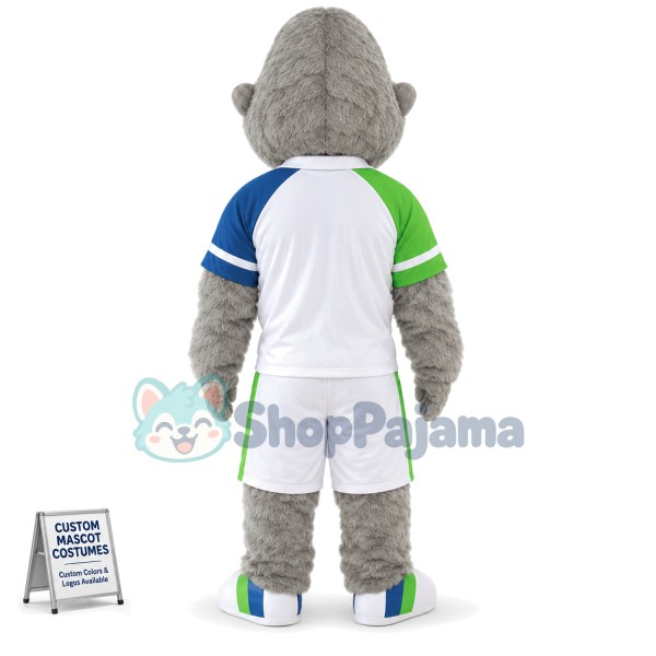 Grey Apes In The Sport Set Mascot Costume