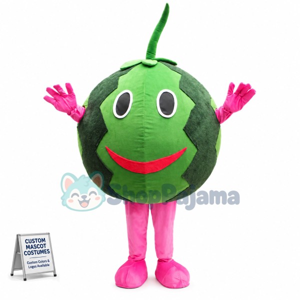Thin-skinned Watermelon Mascot Costume