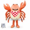 Crab In The Plaid Square Mascot Costume