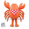 Crab In The Plaid Square Mascot Costume