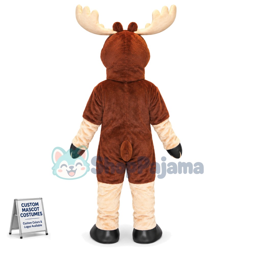 Adult Hale Reindeer Mascot Costume