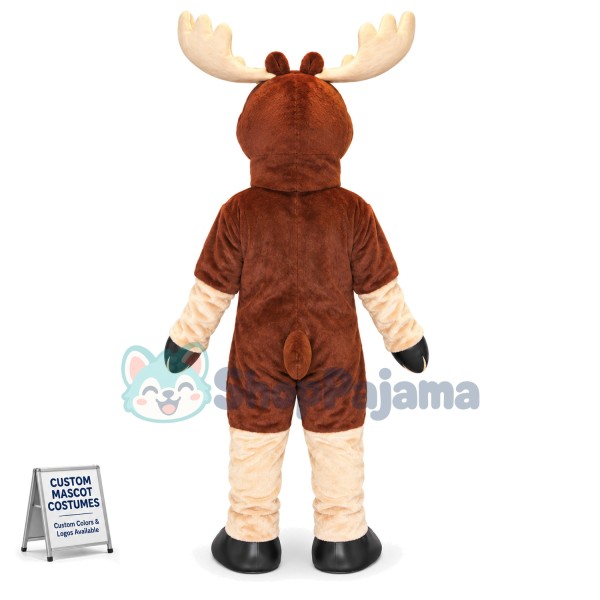 Adult Hale Reindeer Mascot Costume