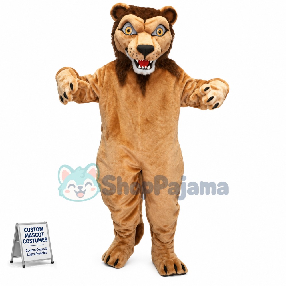 Tiger With Sharp Claws Mascot Costume