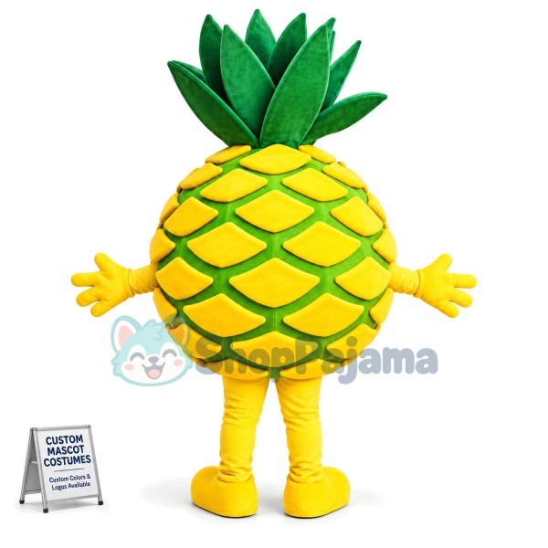 Ripe Pineapple Mascot Costume For Adult
