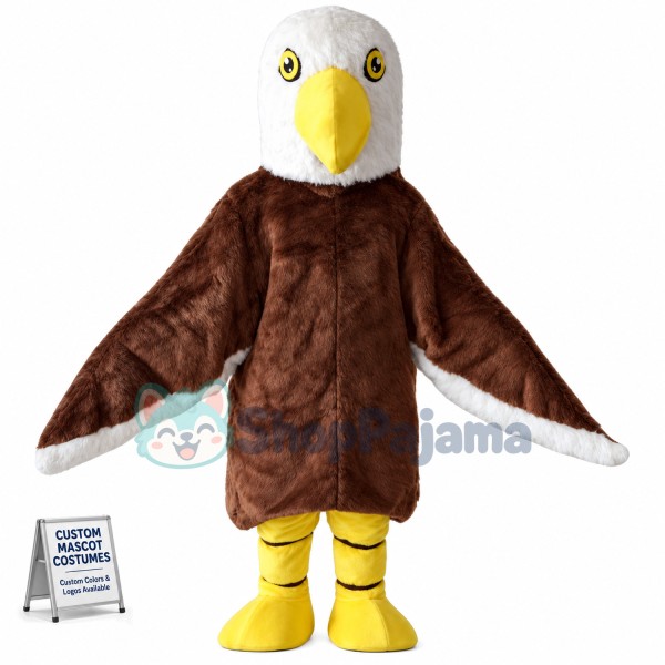 Brown Eagle Mascot Costume