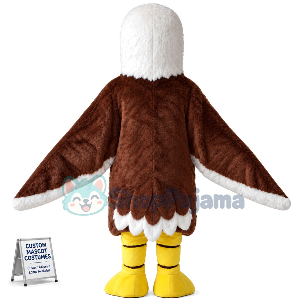 Brown Eagle Mascot Costume
